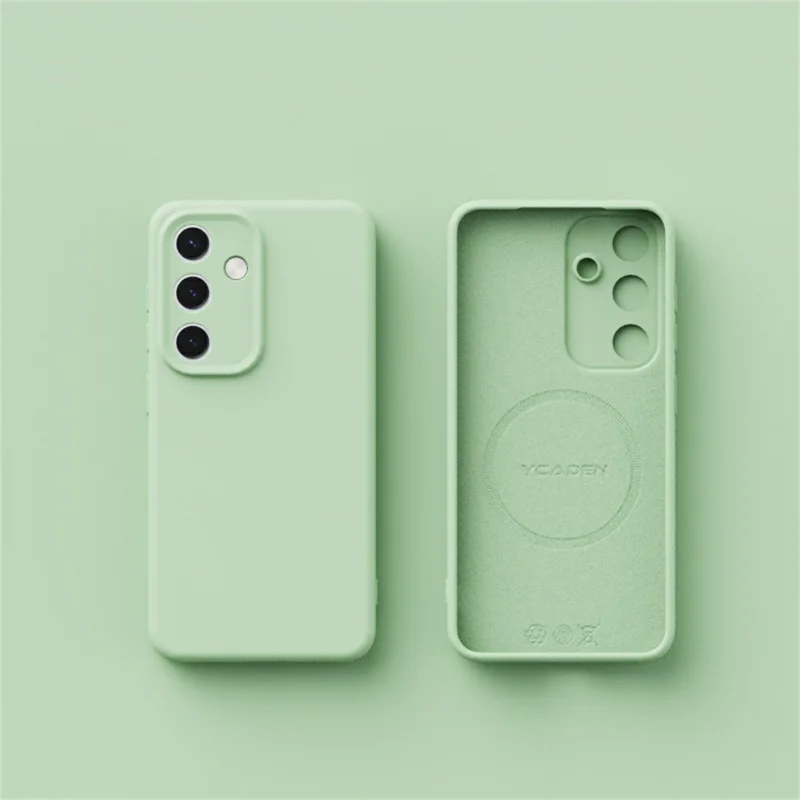 YCADEN For Samsung Galaxy S26 Magnetic Case Precise Cutouts TPU Phone Back Cover - Grass Green - 2