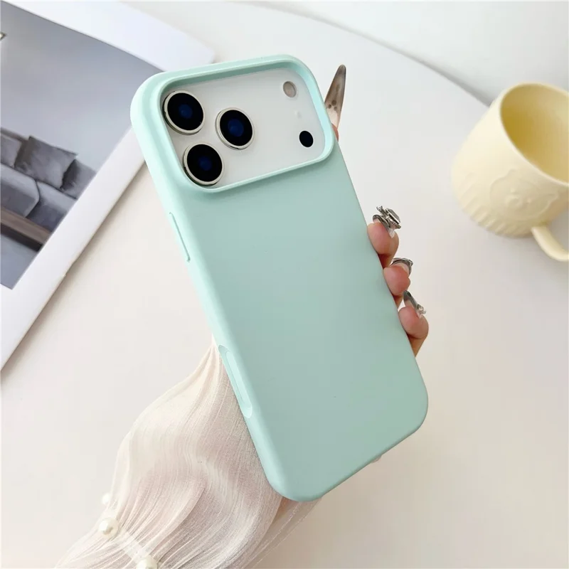 For iPhone 18 Pro Max Case Geschikt voor MagSafe Vloeibaar Silicone Telefoonhoesje - Groen