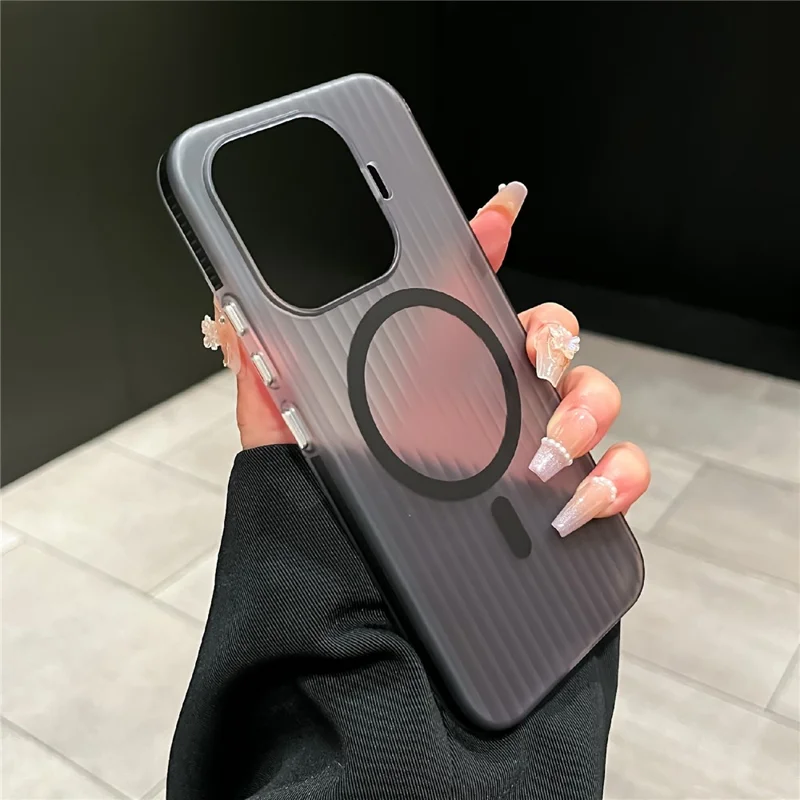 Чехол с магнитом для телефона Xiaomi 17T Pro, матовый, с текстурой, ударопрочный защитный чехол из поликарбоната — черный