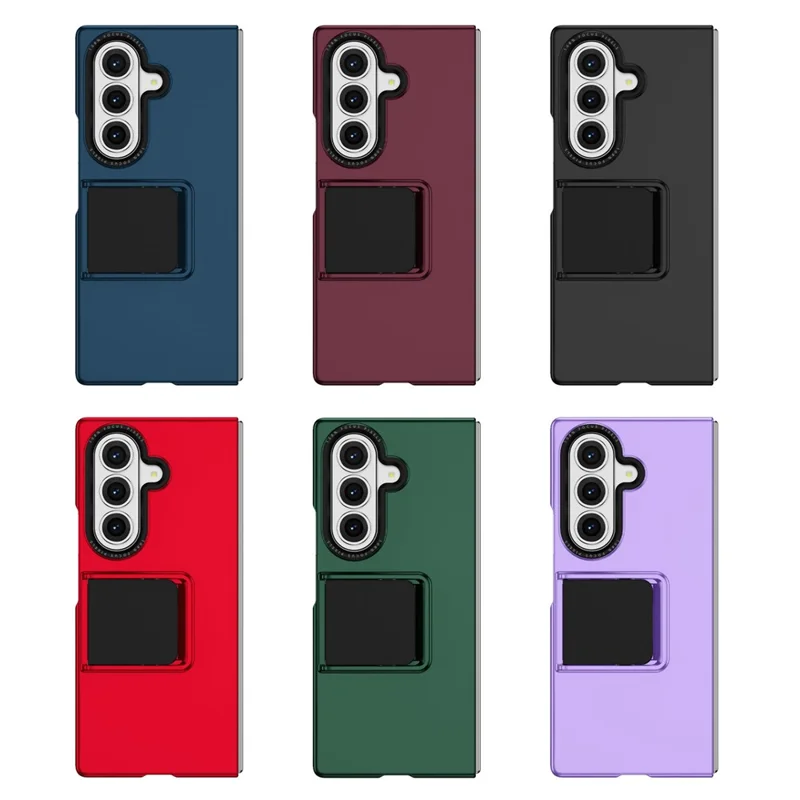 For Samsung Galaxy Z Fold8 Ultra Case Kickstand Hard PC Folding Phone Cover - Black