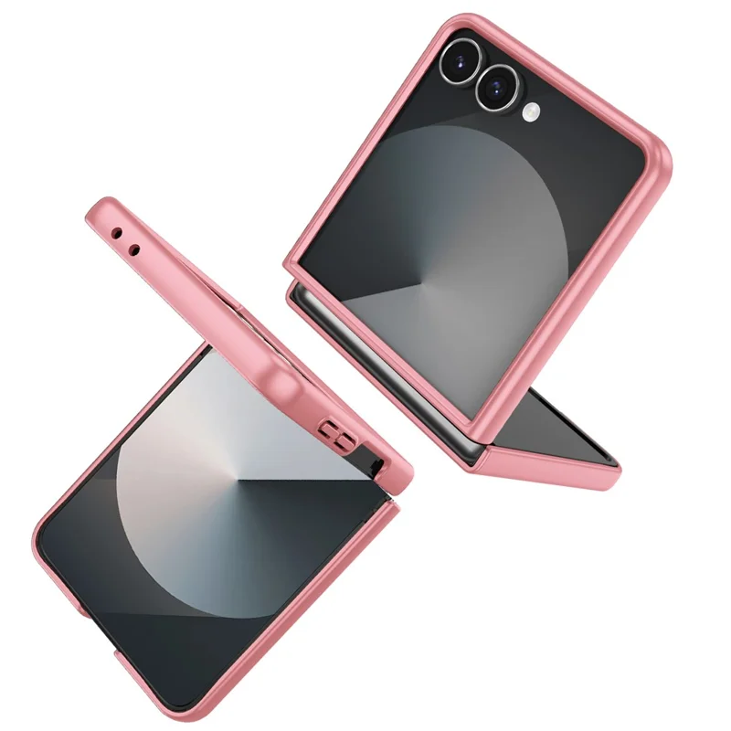 For Samsung Galaxy Z Flip7 5G Case Hard PC Folding Phone Protective Cover - Pink