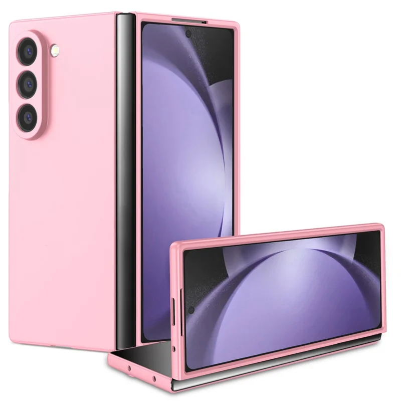 Чехол для Samsung Galaxy Z Fold6 5G, жесткий защитный чехол из поликарбоната для складного телефона — розовый
