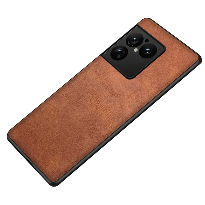 For Sony Xperia 1 VIII Case Retro Leather Coated PC + TPU Phone Cover - Brown