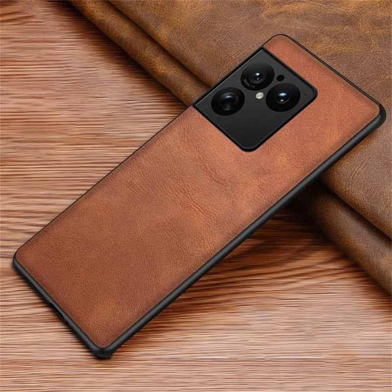For Sony Xperia 1 VIII Case Retro Leather Coated PC + TPU Phone Cover - Brown