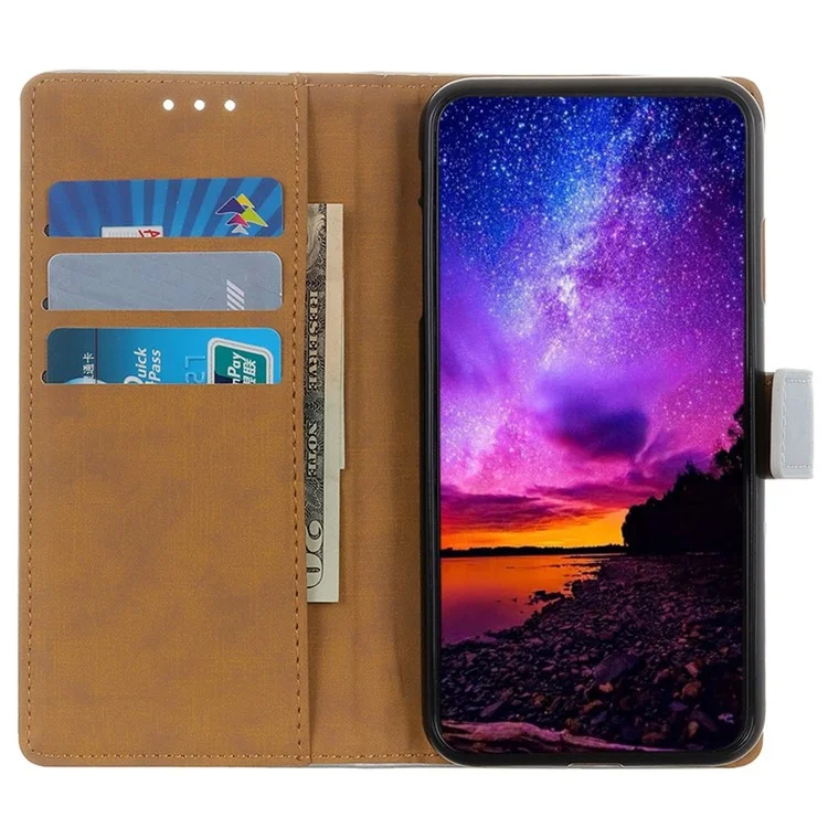 Para Samsung Galaxy A34 5G Anti-scratch PU Leather Cell Phone Cover Stand Wallet Smartphone Case - Negro