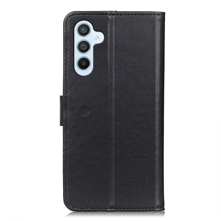 Para Samsung Galaxy A34 5G Anti-scratch PU Leather Cell Phone Cover Stand Wallet Smartphone Case - Negro