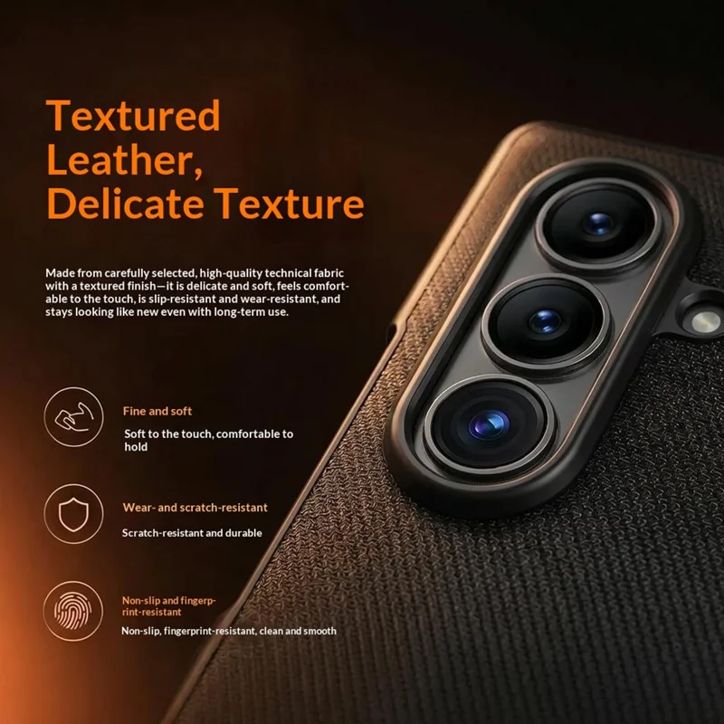 For Samsung Galaxy Z Fold8 Ultra Case with HD Screen Protector Magnetic Rotating Kickstand Tech Fabric + PC Phone Cover - Black