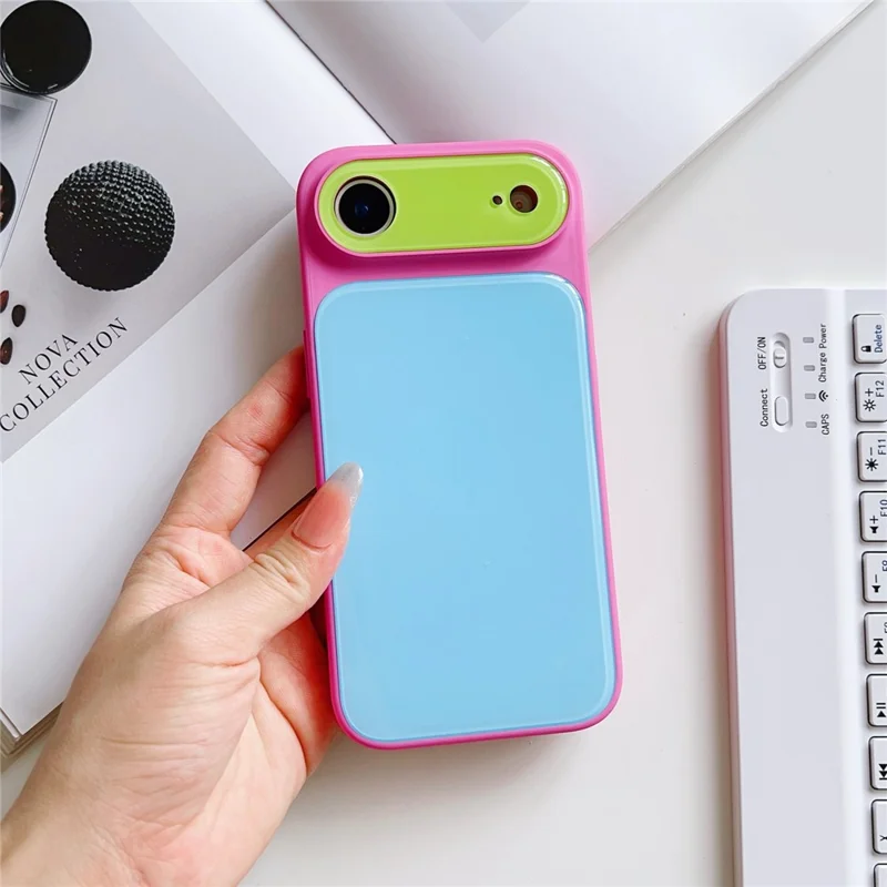 For iPhone Air Case Contrast Color PC + TPU Phone Cover - Red  /  Blue  /  Green