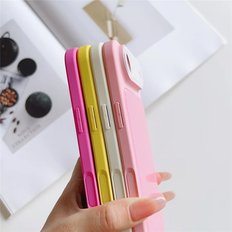 For iPhone Air Case Contrast Color PC + TPU Phone Cover - Red  /  Blue  /  Green