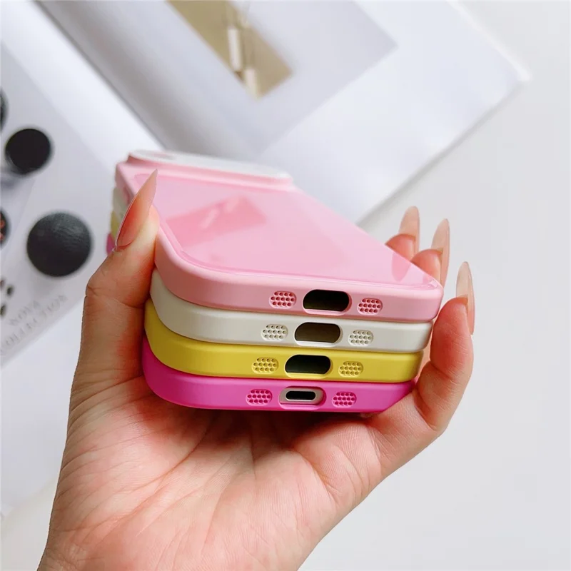 For iPhone Air Case Contrast Color PC + TPU Phone Cover - Red  /  Blue  /  Green