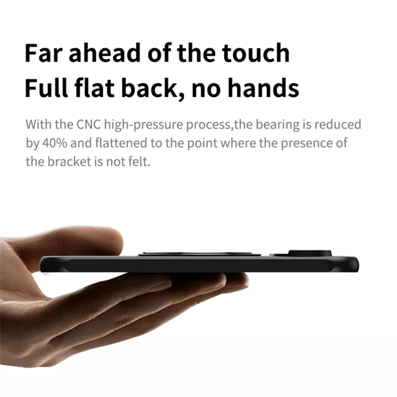For Google Pixel 11  /  11 Pro Magnetic Case TPU + Acrylic + Metal Kickstand Matte Phone Cover - Black