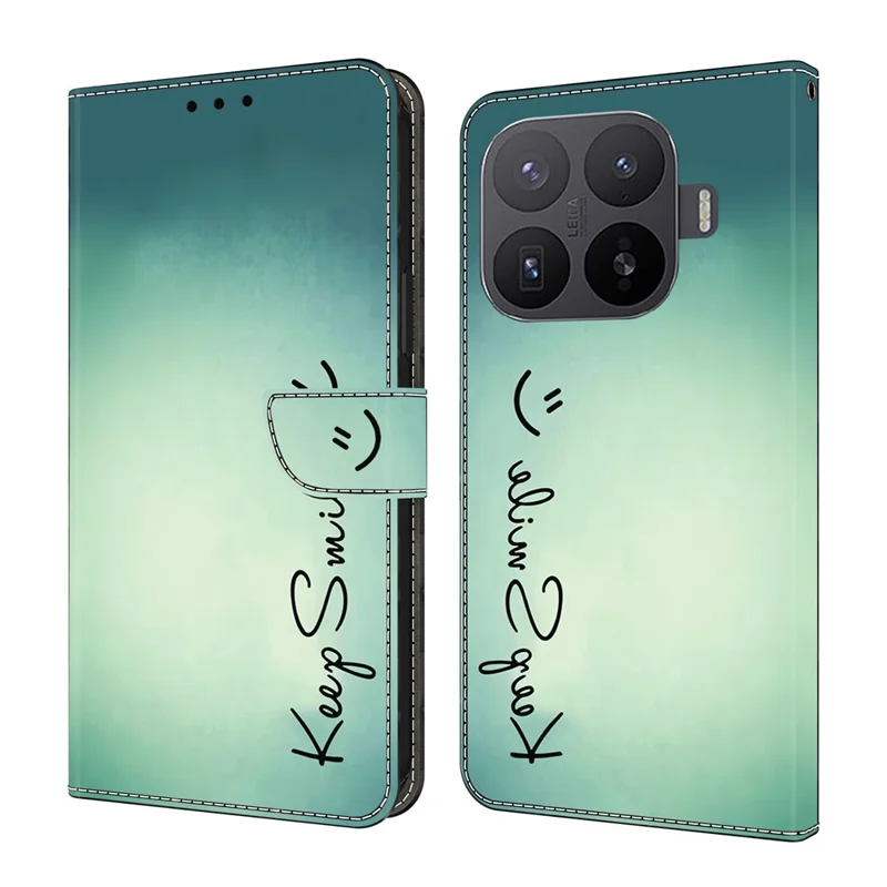 Coque Portefeuille pour Xiaomi 17T Pro, Housse en Cuir PU avec Support - Gardez le Sourire