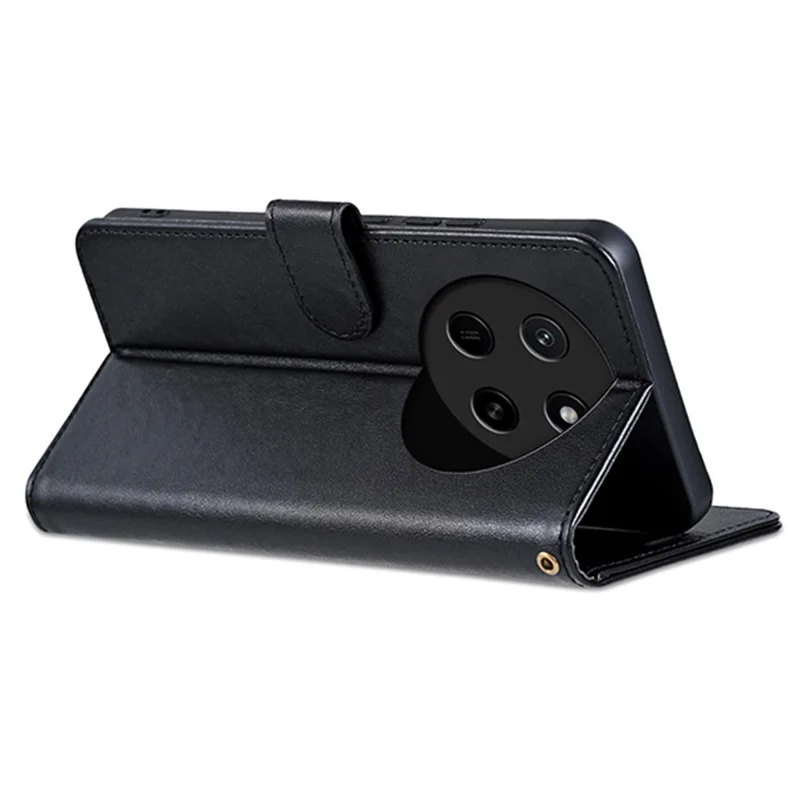 AZNS Für Honor X80 Pro Max 5G Tasche Kratzfeste Standplatz-Geldbörse-Handyhülle aus PU-Leder - Schwarz