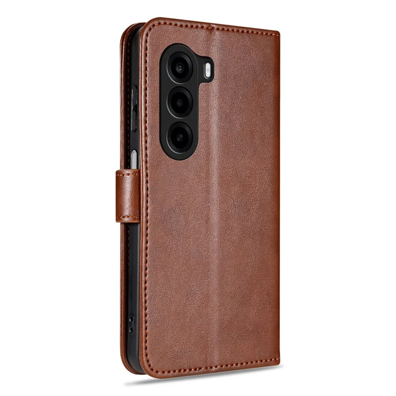 AZNS For OnePlus Turbo 6X 5G Case Anti-Scratch PU Leather Stand Wallet Phone Cover - Brown