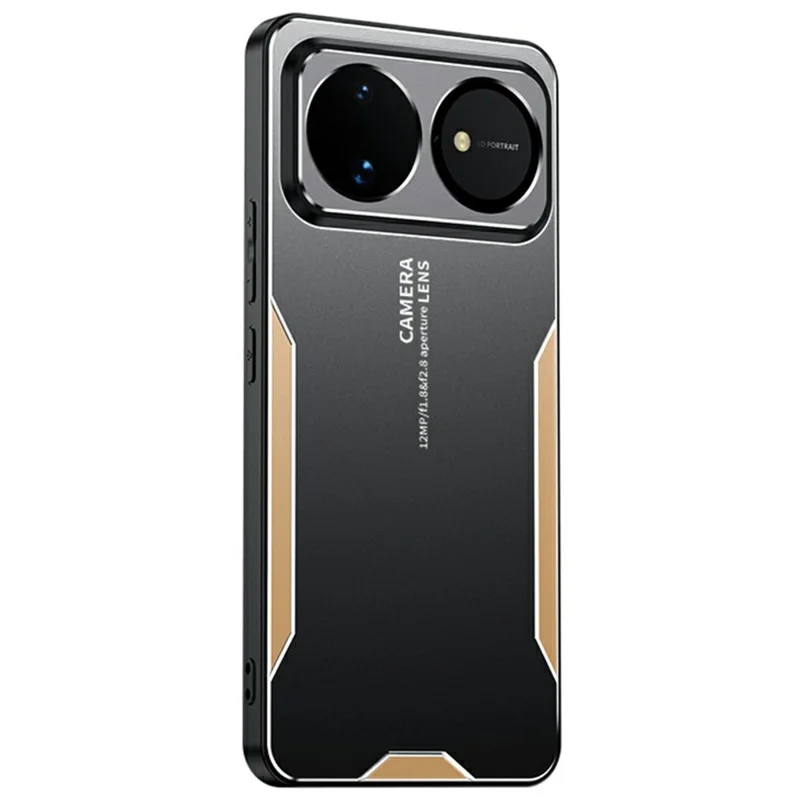 För Huawei nova 16 5G mobilskal av aluminiumlegering TPU PC baklucka - Guld
