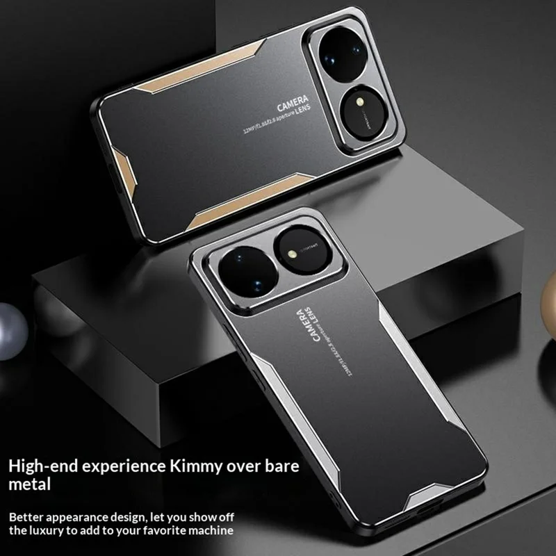 För Huawei nova 16 5G mobilskal av aluminiumlegering TPU PC baklucka - Guld