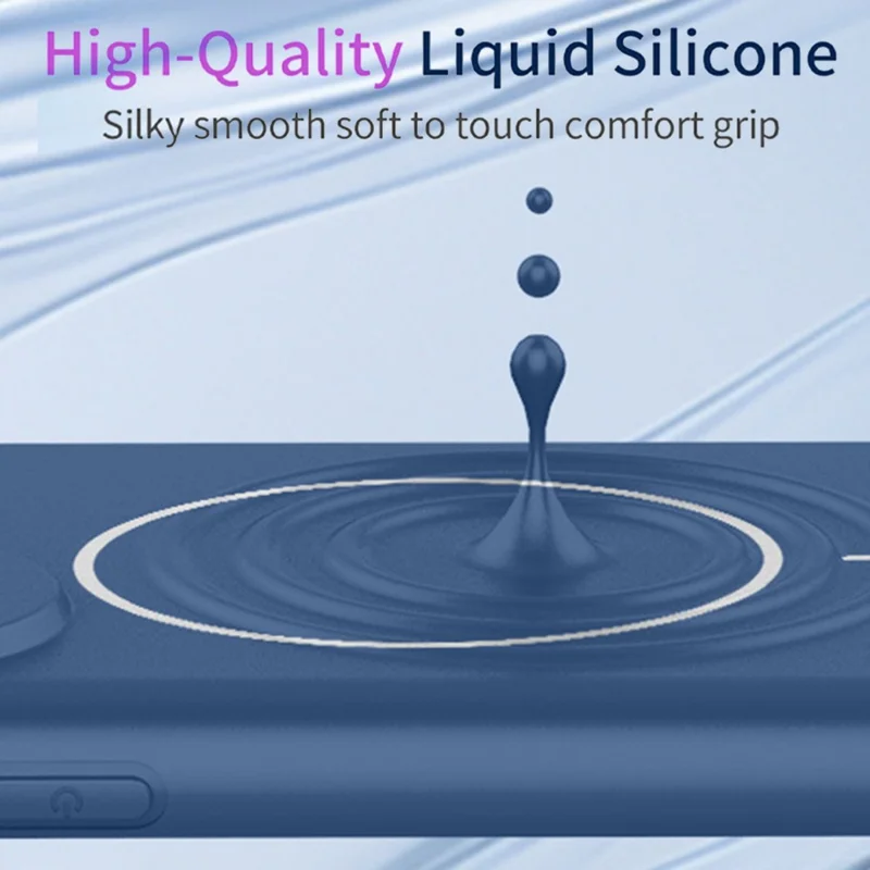 Für Xiaomi 17T Pro Magnetische Hülle Anti-Rutsch Weiche TPU Handy-Rückseite – Blau