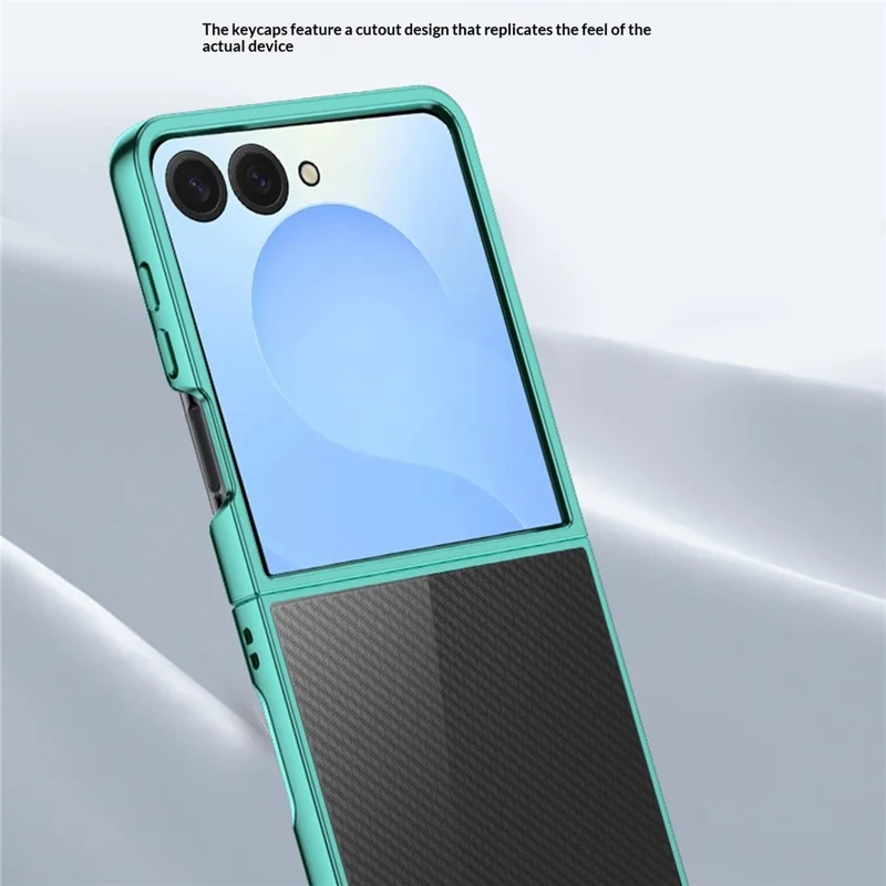 For Samsung Galaxy Z Flip8 Case Electroplating Ultra Thin Transparent PC Phone Cover - Purple