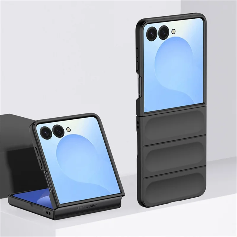 For Samsung Galaxy Z Flip8 Phone Case Anti-Drop PC Rugged Back Cover - Black