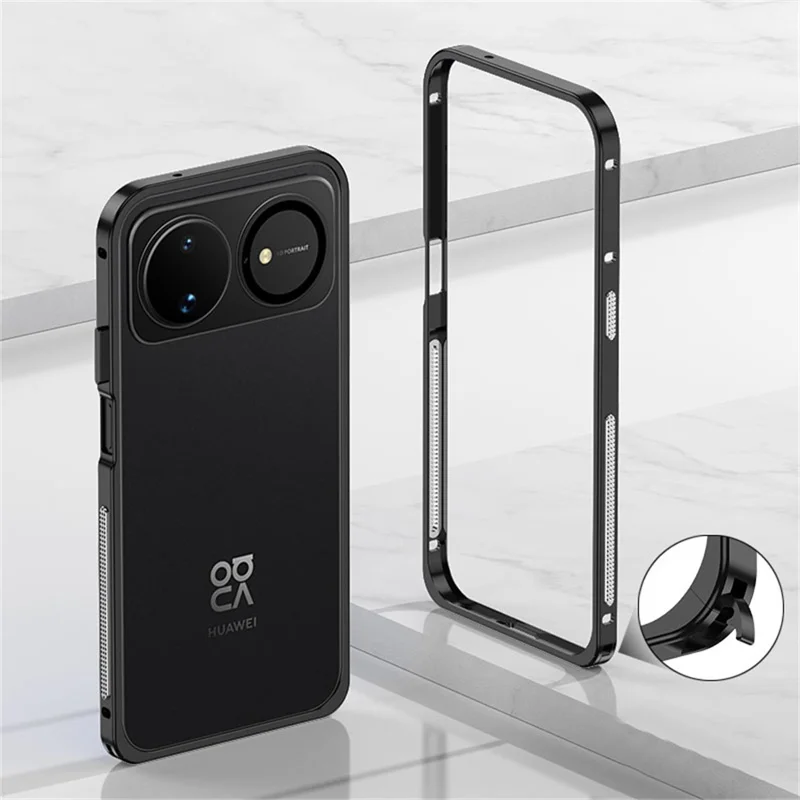Funda Protectora para Huawei nova 16 5G con Marco Metálico y Disipación de Calor - Negro