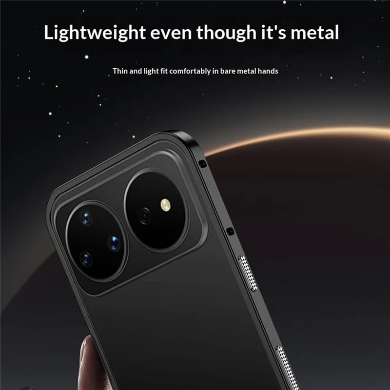 Funda Protectora para Huawei nova 16 5G con Marco Metálico y Disipación de Calor - Negro