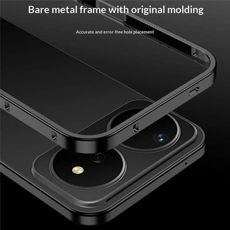 Funda Protectora para Huawei nova 16 5G con Marco Metálico y Disipación de Calor - Negro