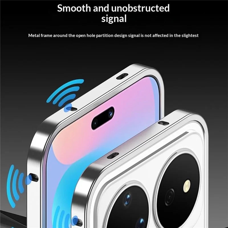 Funda Protectora para Huawei nova 16 5G con Marco Metálico y Disipación de Calor - Negro