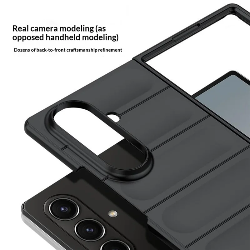 For Samsung Galaxy Z Fold8 Ultra Phone Case Anti-Drop PC Rugged Back Cover - Black