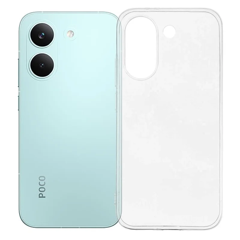 Coque pour Xiaomi Redmi Turbo 5 5G / Poco X8 Pro 5G, protection arrière en TPU résistante aux traces d'eau - transparente