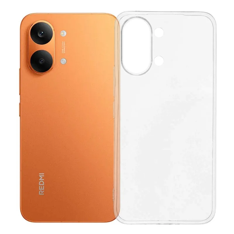 For Xiaomi Redmi Turbo 5 Max 5G  /  Poco X8 Pro Max 5G Case Watermark Resistant TPU Phone Back Cover - Transparent