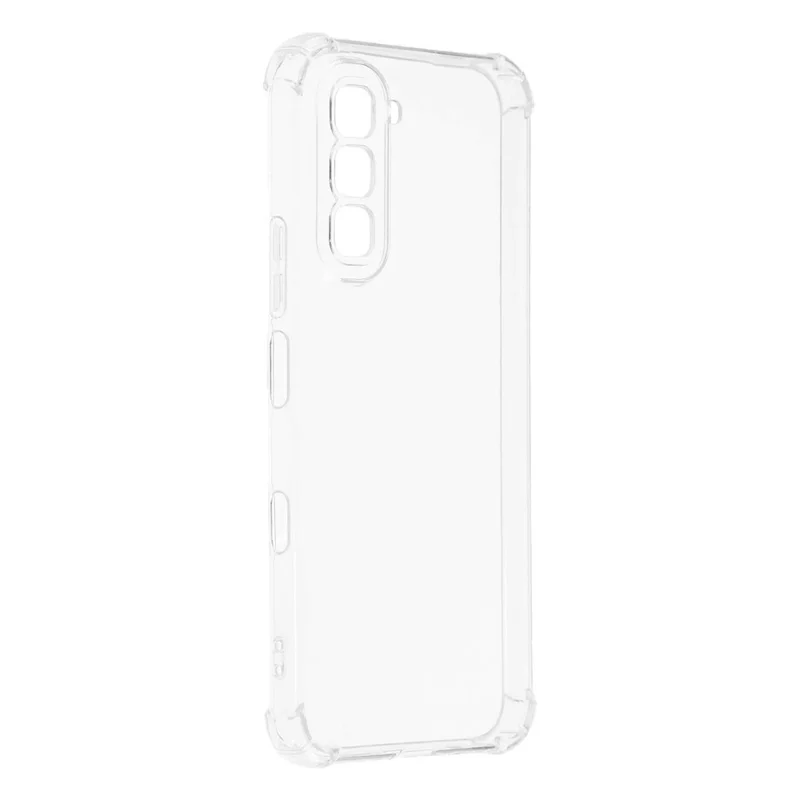 For Infinix Hot 70 TPU Case Reinforced Corners Drop-proof Phone Cover - Transparent