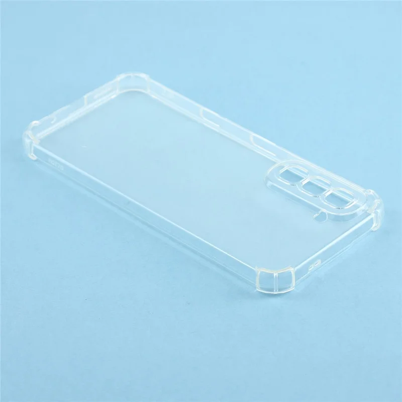 For Infinix Hot 70 TPU Case Reinforced Corners Drop-proof Phone Cover - Transparent