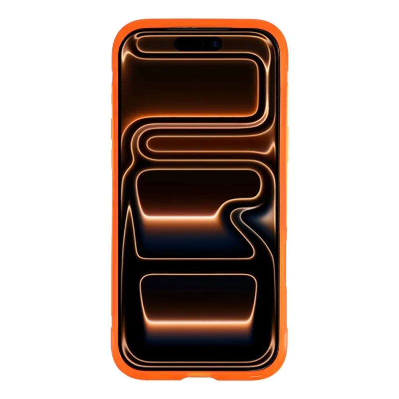 For iPhone 18 Pro / 17 Pro Magnetic Case PC + TPU Matte Translucent Phone Cover Compatible with MagSafe - Orange