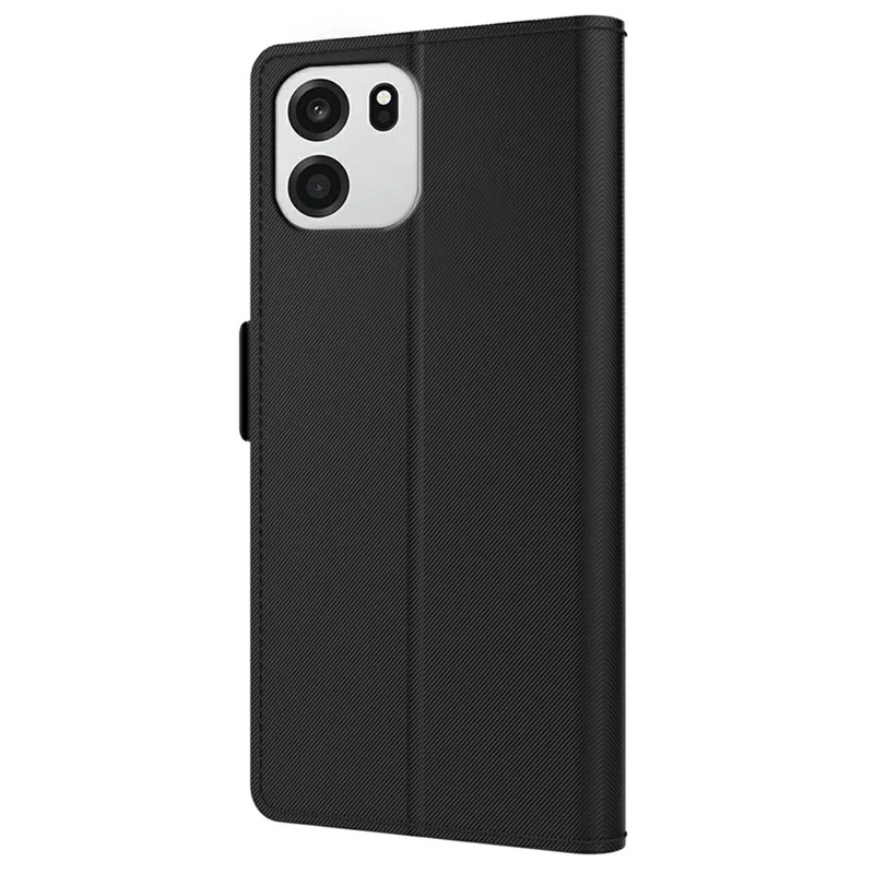 For OnePlus Nord CE6 5G Case PU+TPU Magnetic Flip Phone Cover with Stand - Black