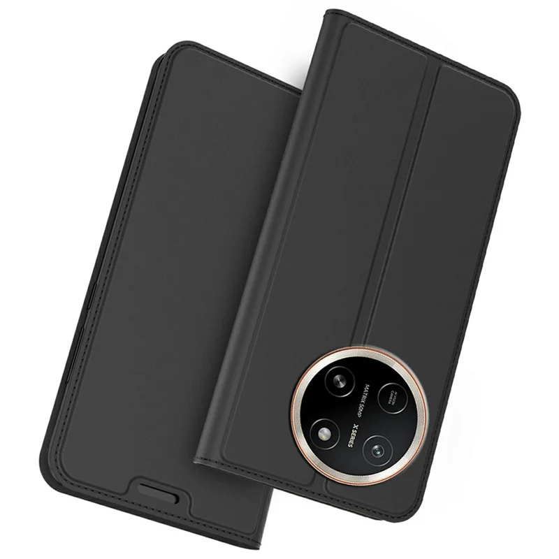 Für Honor X80 Pro Max 5G Hülle PU-Leder-Handyhülle mit Kartenfach und Ständer - Schwarz