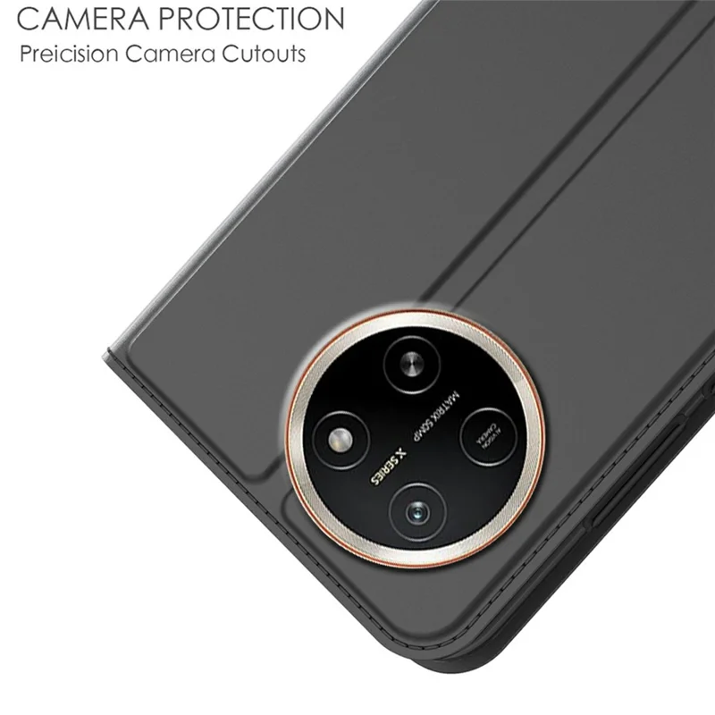 Für Honor X80 Pro Max 5G Hülle PU-Leder-Handyhülle mit Kartenfach und Ständer - Schwarz