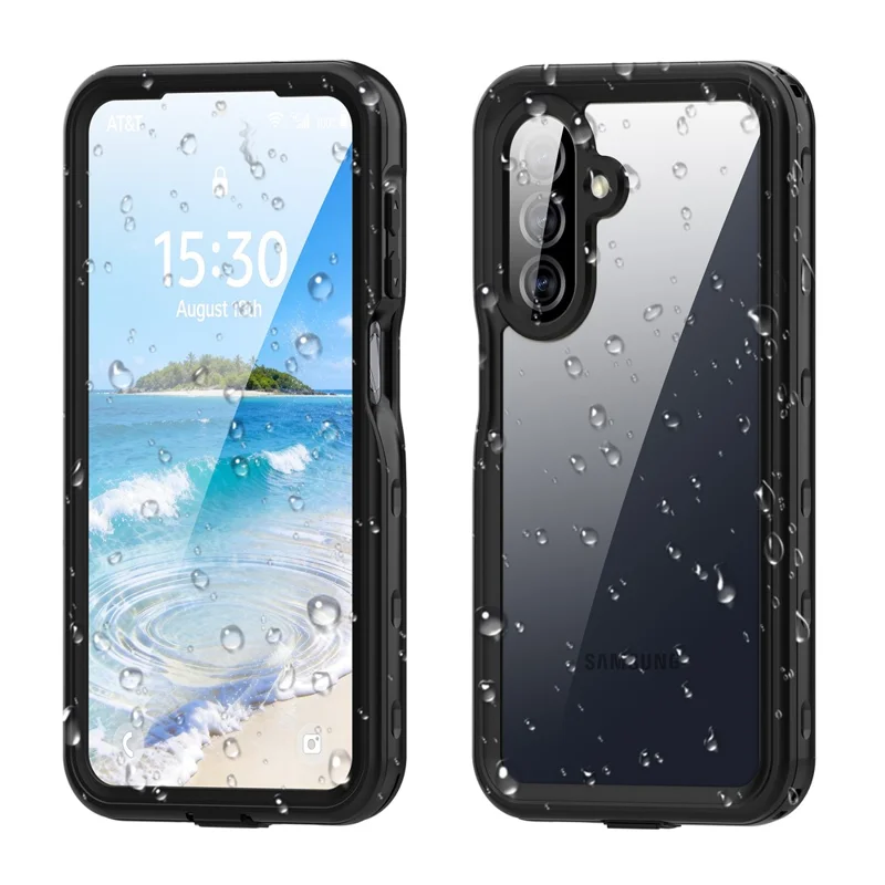 REDPEPPER A Series For Samsung Galaxy A27 5G IP68 Phone Case Clear Back Waterproof Cover - Black