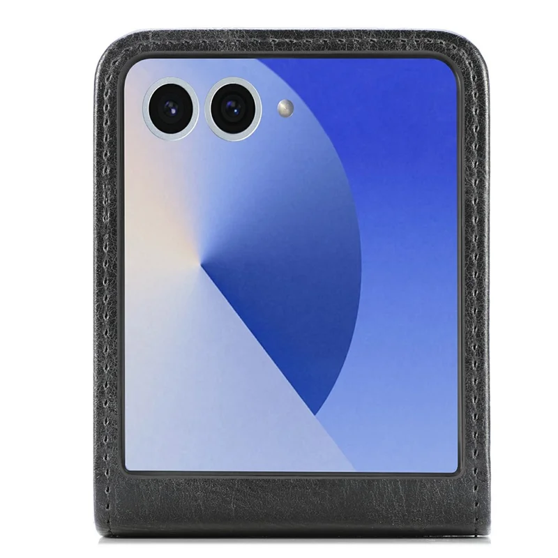 For Samsung Galaxy Z Flip8 Case Multi-Card Slot Leather Protective Phone Back Cover - Black
