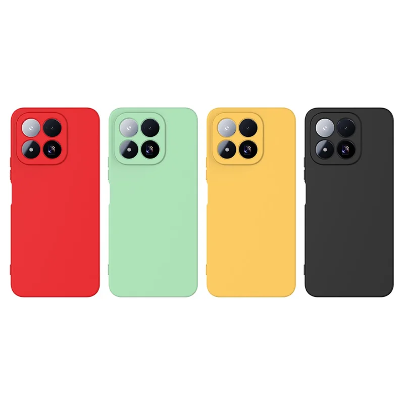 For Xiaomi 17 Max Liquid Silicone Case Phone Back Cover with Hand Strap - Green