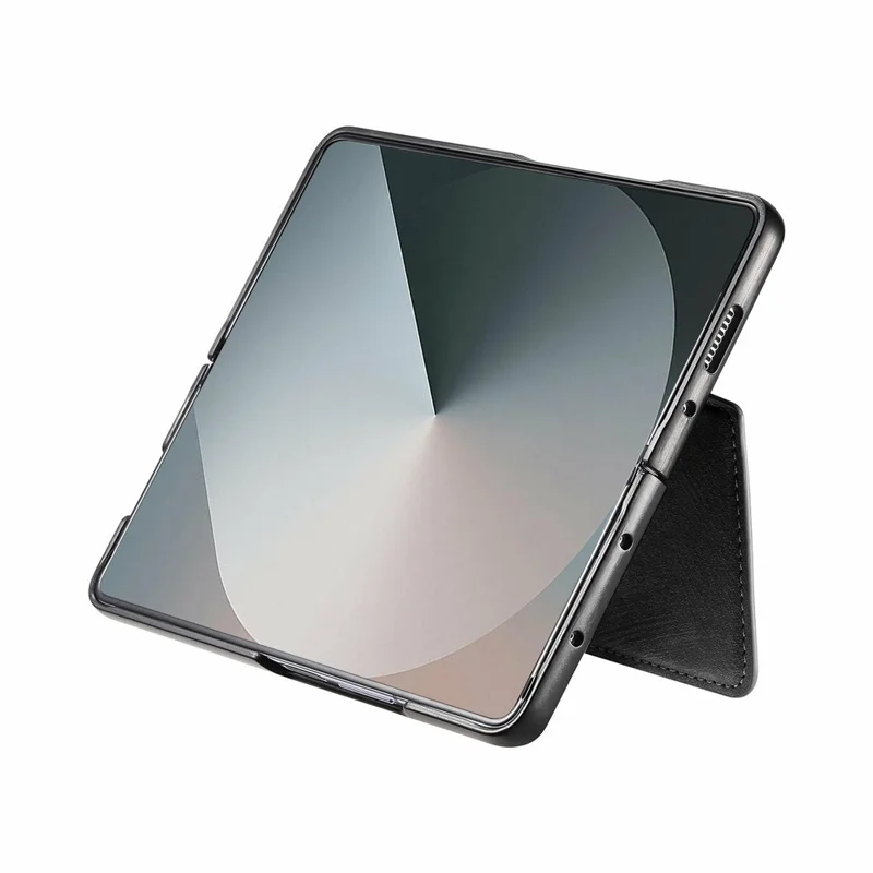 For Samsung Galaxy Z Fold8 Ultra Magnetic Case Detachable Wallet Leather RFID Blocking Foldable Phone Cover - Black