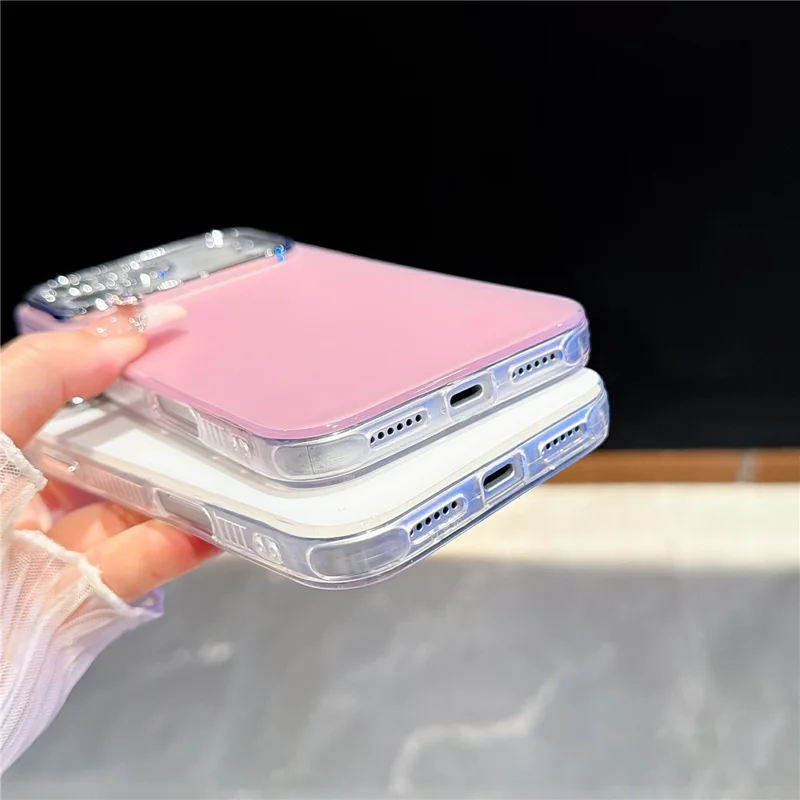 For iPhone 18 Pro Max / 17 Pro Max Case PC + TPU IMD Phone Cover with Electroplated Camera Frame - Vibrant Orange