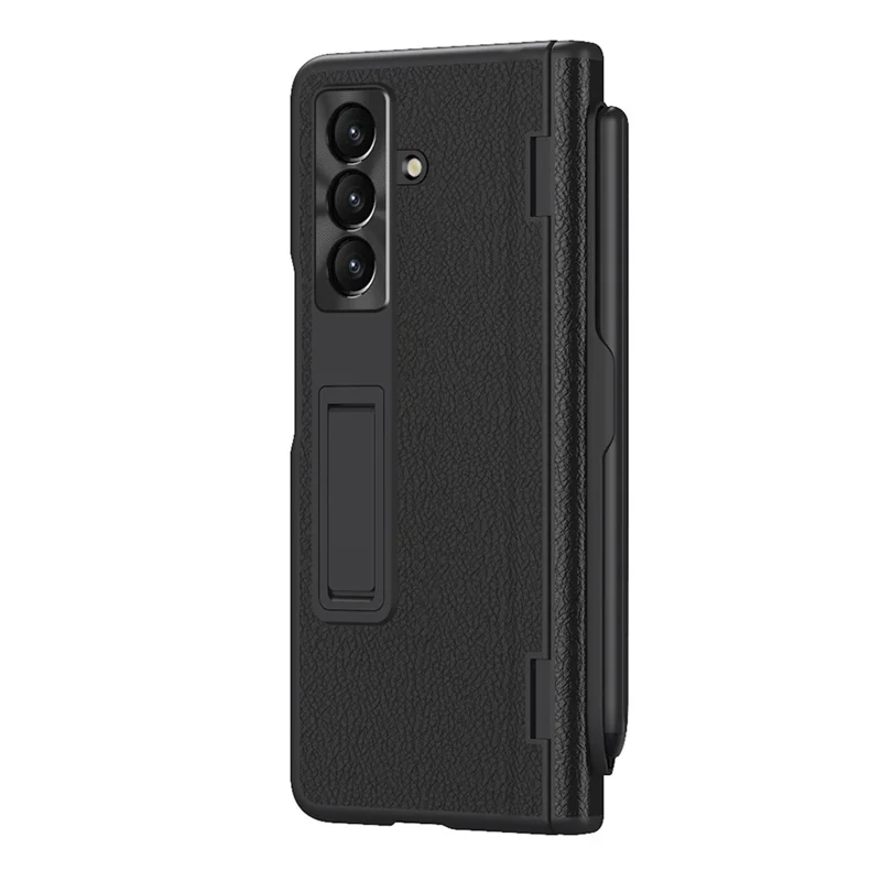 Funda para Samsung Galaxy Z Fold8 Ultra con Soporte Abatible, Protector de Pantalla y Bolígrafo Stylus - Negra, de PC + Cuero PU
