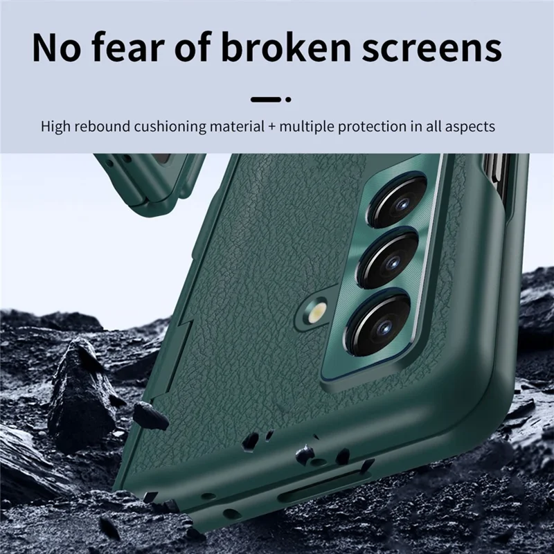 Funda para Samsung Galaxy Z Fold8 Ultra con Soporte Abatible, Protector de Pantalla y Bolígrafo Stylus - Negra, de PC + Cuero PU