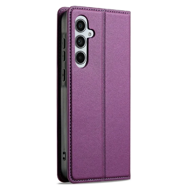LC.IMEEKE L1 Series for Samsung Galaxy A18 4G Case PU Leather Wallet Stand Protective Phone Cover - Purple