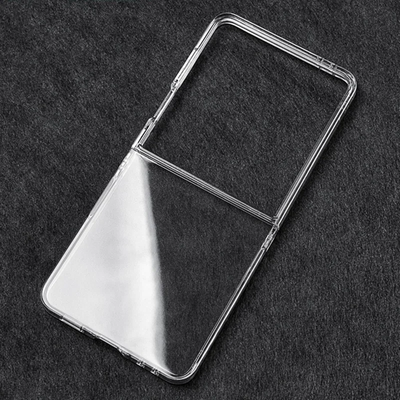 For Samsung Galaxy Z Flip8 Clear Case Anti-Drop Hard PC Phone Cover