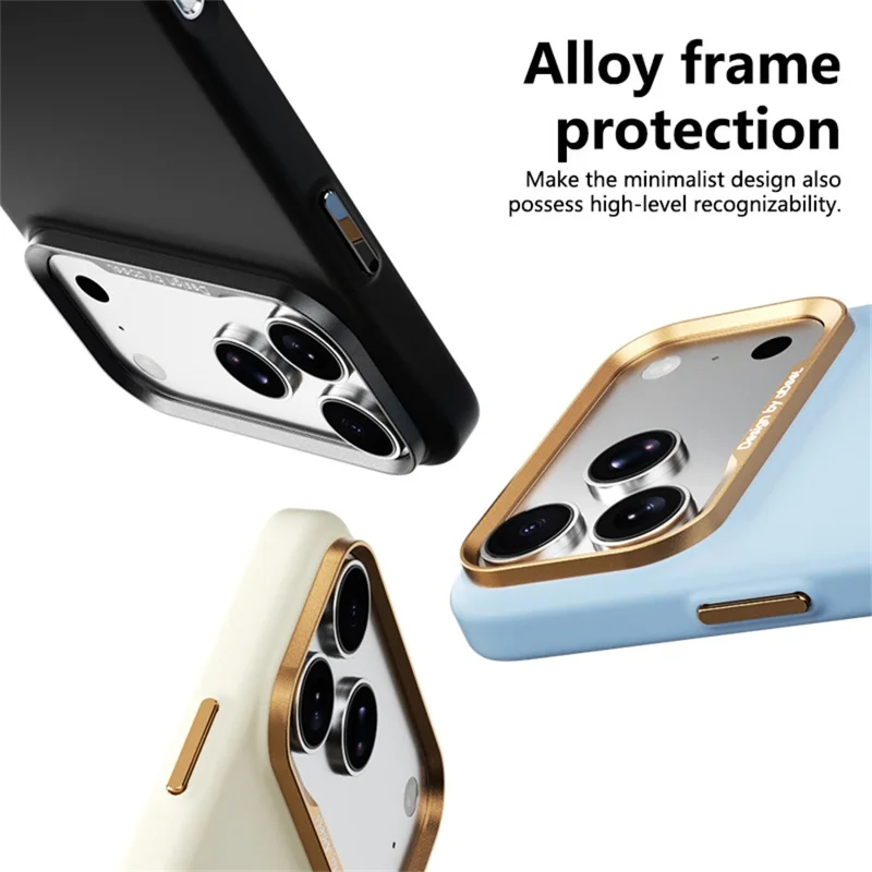 ABEEL Funda Magnética para iPhone 18 Pro Max / 17 Pro Max, Funda de Silicona Líquida con Sensación de Piel, Carcasa PC - Amarillo