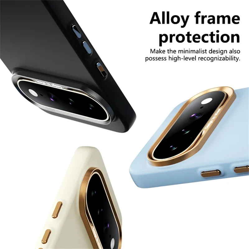 ABEEL For Google Pixel 10  /  10 Pro Magnetic Case Liquid Silicone Skin Feel PC Phone Cover - Yellow