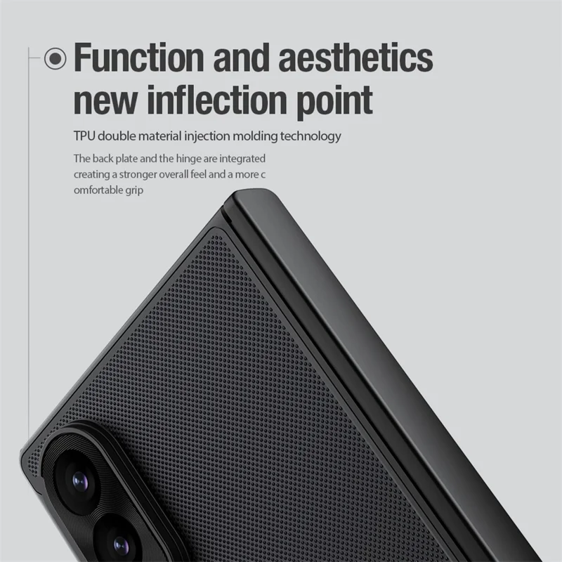 NILLKIN Super Frosted Shield Fold for Samsung Galaxy Z Fold8 Magnetic Case PC Matte Phone Cover - Black