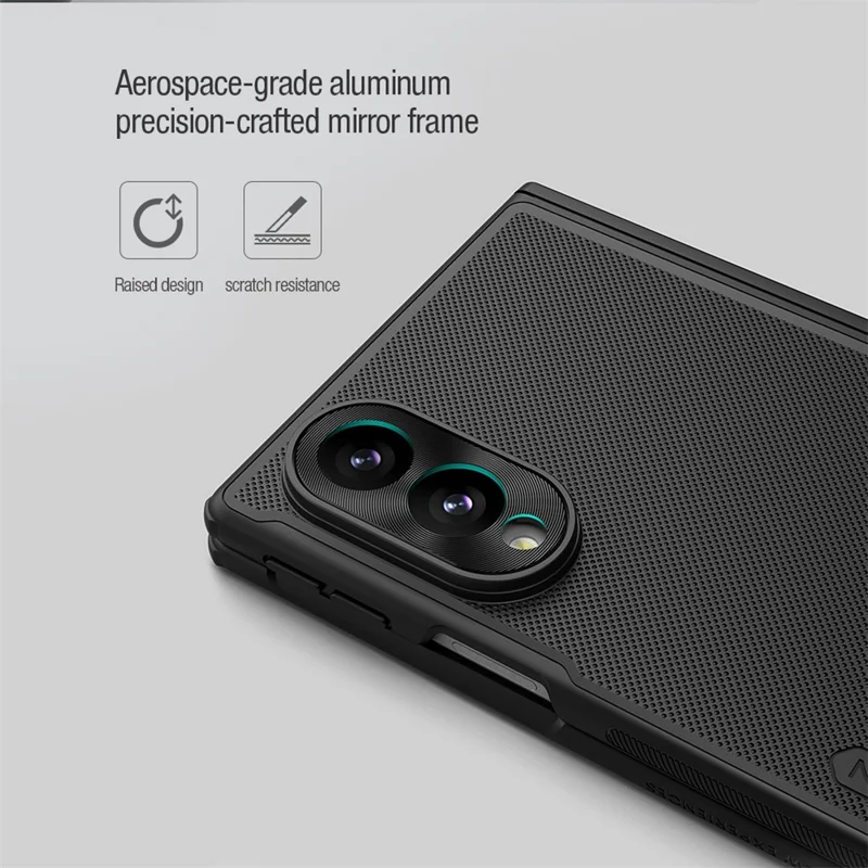 NILLKIN Super Frosted Shield Fold for Samsung Galaxy Z Fold8 Magnetic Case PC Matte Phone Cover - Black