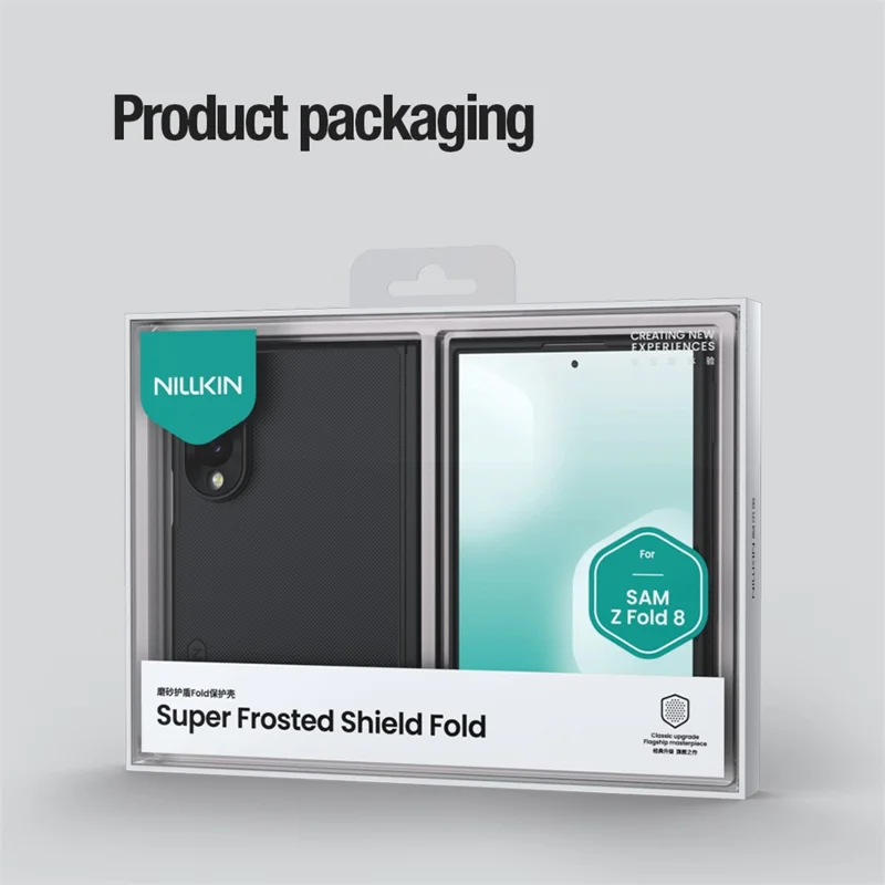 NILLKIN Super Frosted Shield Fold for Samsung Galaxy Z Fold8 Magnetic Case PC Matte Phone Cover - Black